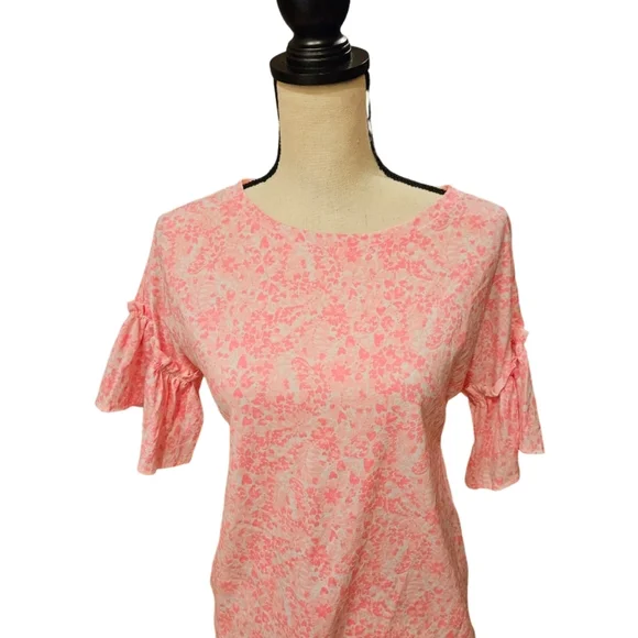 Lilly Pulitzer Pink Floral Top - Picture 3 of 9